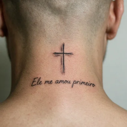 Tatuagem fineline feita por aluna formada no Fineline Academy